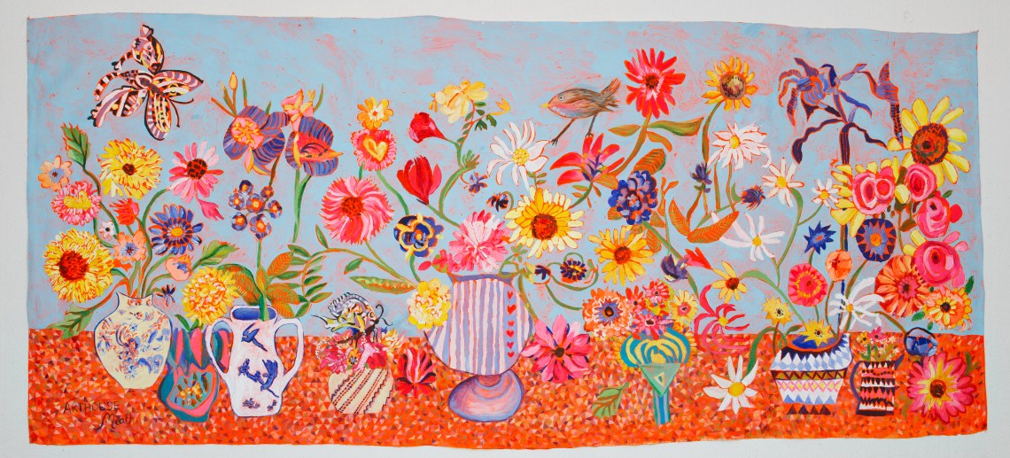 ARTHOUSE Meath big bright floral an original group artwork
