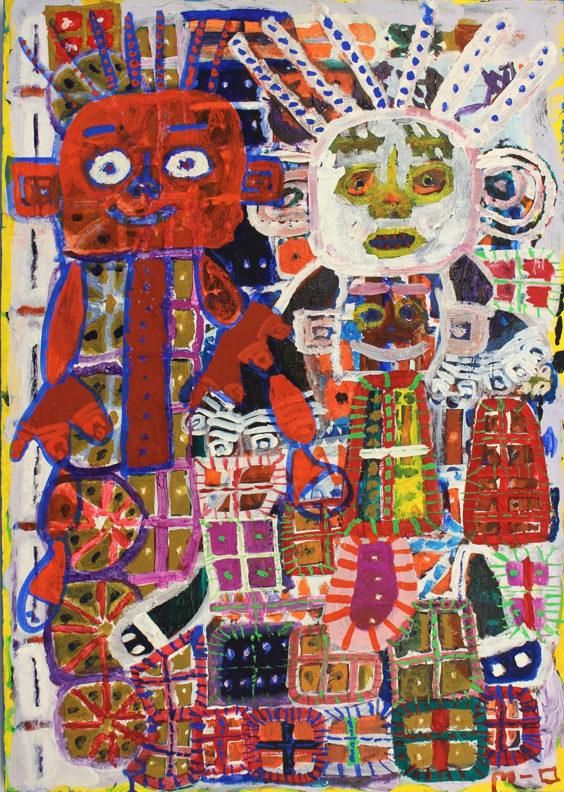 Makoto Okawa, Red Man and White Man, 2007, 72 x 52 cm
